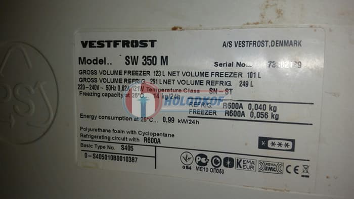 Ремонт холодильника Vestfrost SW350M