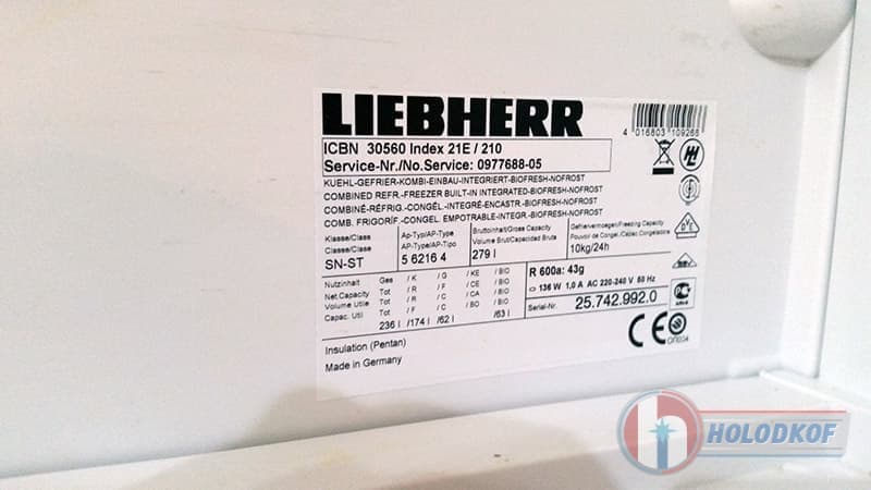 Liebherr ICBN 30560